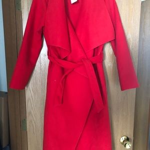 Red wrap coat Sz M/L